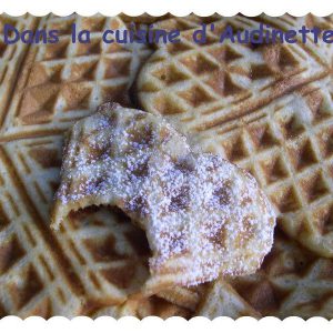 Petites gaufres en coeur