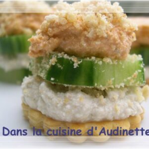 Variation de bouchées apéro au concombre