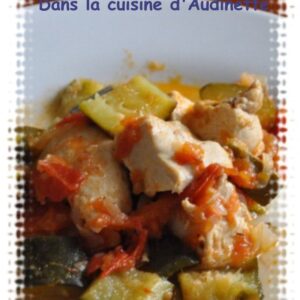 Sauté de poulet aux courgettes