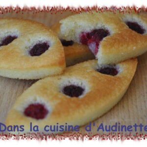 Financiers aux framboises de mon jardin