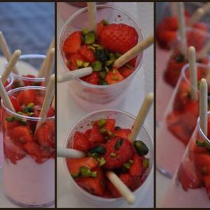 Verrine fraîcheur aux fraises