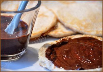 Pancake Galette Dukan Et Pate A Tartiner Au Chocolat Dans La Cuisine D Audinette