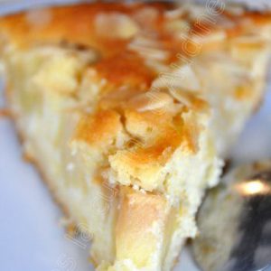 Gâteau-tarte aux pommes et au miel