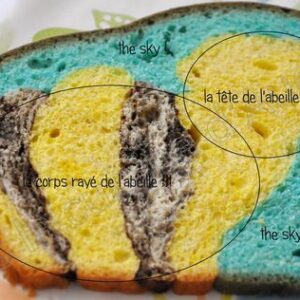 « A bee in the sky » bread ou comment l&rsquo;art abstrait rencontre le pain brioché