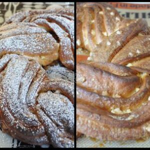 Kringle estonien aux pépites de chocolat blanc