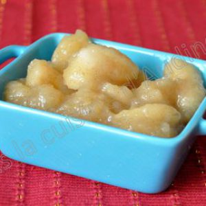 Compote de pommes en morceaux à la vanille (au cooking chef)